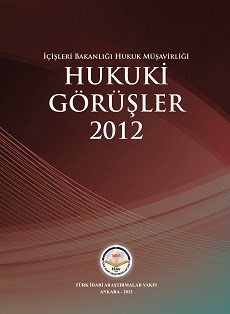 İçişleri Bakanlığı-Hukuki Görüşler 2012