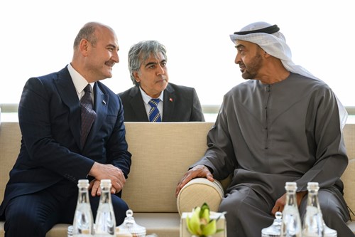 Birleşik Arap Emirlikleri Devlet Başkanı Sayın Şeyh Muhammed Bin Zayed Al Nahyan, Abu Dabi'de Bulunan Bakanımız Sayın Süleyman Soylu'yu Kabul Etti
