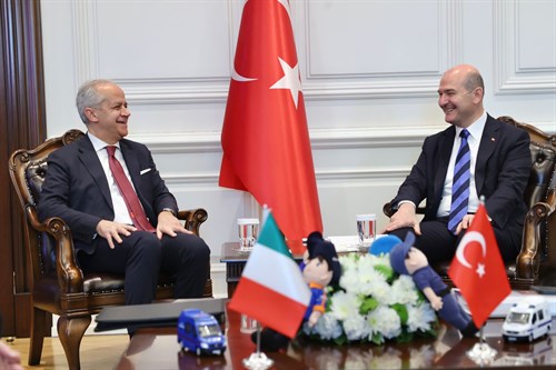 İçişleri Bakanımız Sayın Süleyman Soylu ile İtalyan Mevkidaşı Arasında, İkili Ve Heyetler Arası Görüşmeler Gerçekleştirildi
