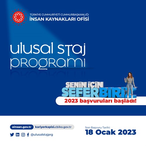 2023 yılı “Ulusal Staj Programı” 