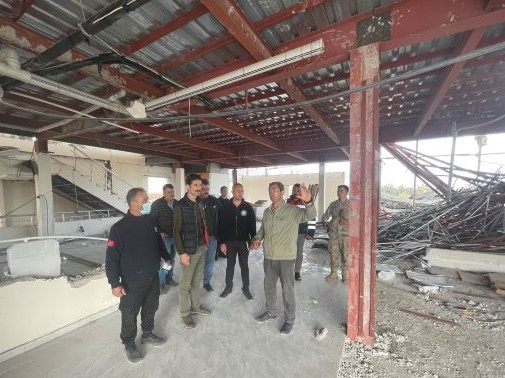 06 Şubat 2023 tarihinde meydana gelen deprem afetinin yaşandığı bölgeler, Başkanımız Hakan Kafkas tarafından ziyaret edildi.