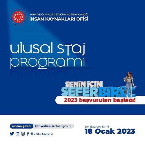 Ulusal Staj Programı Başvuruları Başladı
