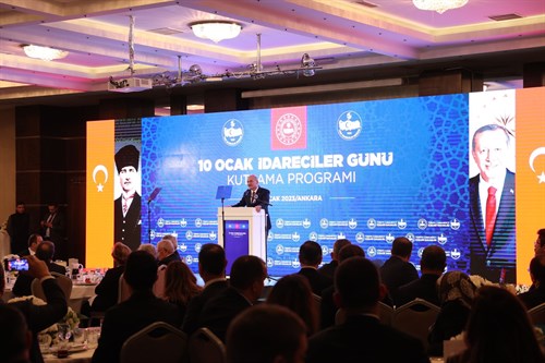 Bakanımız Sn. Süleyman Soylu 10 Ocak İdareciler Günü Kutlama Programına Katıldı