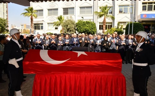 Bakanımız Sn. Süleyman Soylu Mersin'de Şehit Düşen Polisimiz Sedat Gezer İçin  Düzenlenen Törene Katıldı