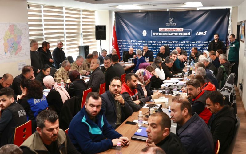 Bakanımız Sn. Soylu'nun Başkanlığında Kahramanmaraş Afet Koordinasyon ve Değerlendirme Toplantısı Gerçekleştirildi
