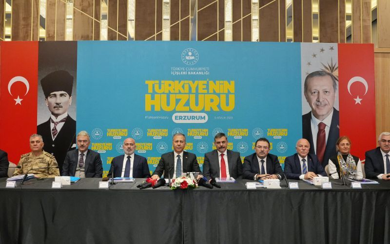 İçişleri Bakanımız Sayın Ali Yerlikaya'nın Başkanlığında Erzurum’da “Türkiye’nin Huzuru Toplantısı” Gerçekleştirildi.