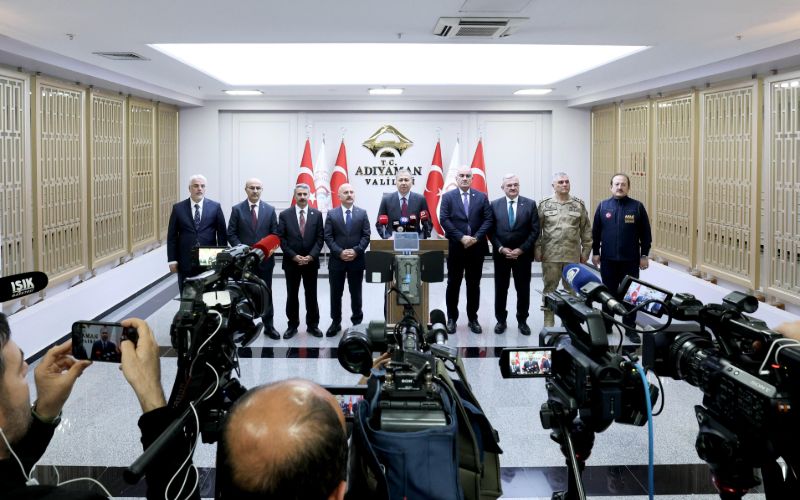 İçişleri Bakanımız Sayın Ali Yerlikaya, Adıyaman’da Türkiye’nin Huzuru Toplantısına Katıldı