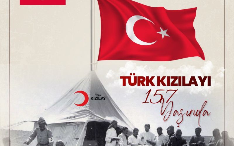 İçişleri Bakanımız Sayın Ali Yerlikaya, Türk Kızılay'ının 157'nci kuruluş yıl dönümünü kutladı.