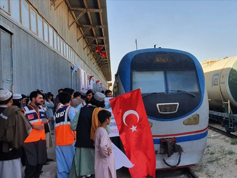 Afganistan'a Yardım Malzemesi Taşıyan 7'nci "İyilik Treni" Herat'a Ulaştı